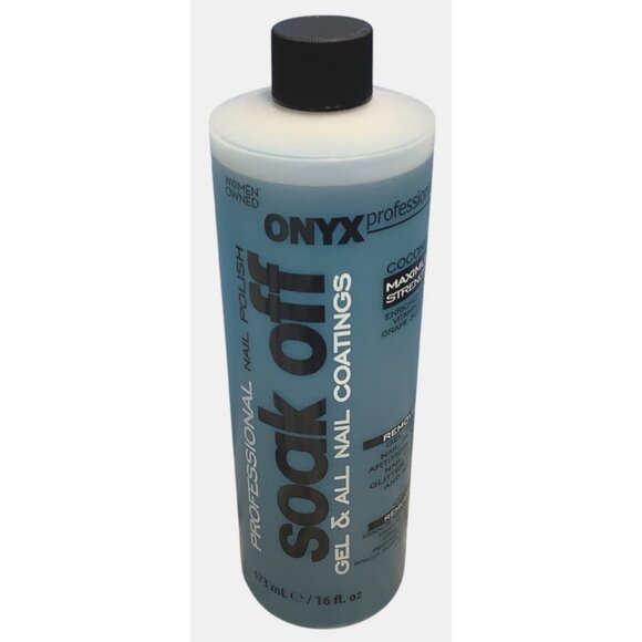 Onyx Professional Nail Polish Soak Off Gel & All Nail Coatings Remover 16 Fl.Oz - Picture 2 of 5